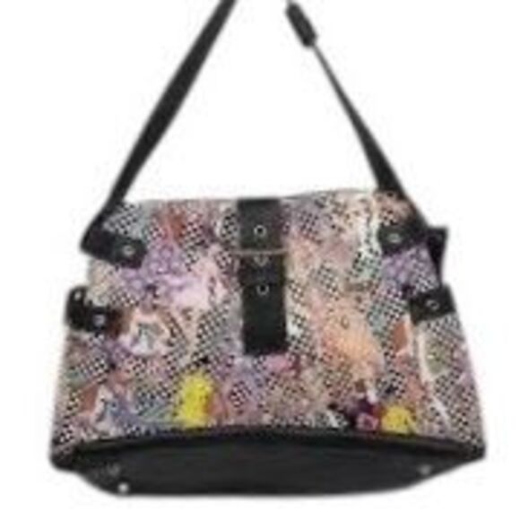 Sydney Love Hip Chic Large Hobo Bag Fashion Model Print Colorful Maximalist NWT - Picture 1 of 15